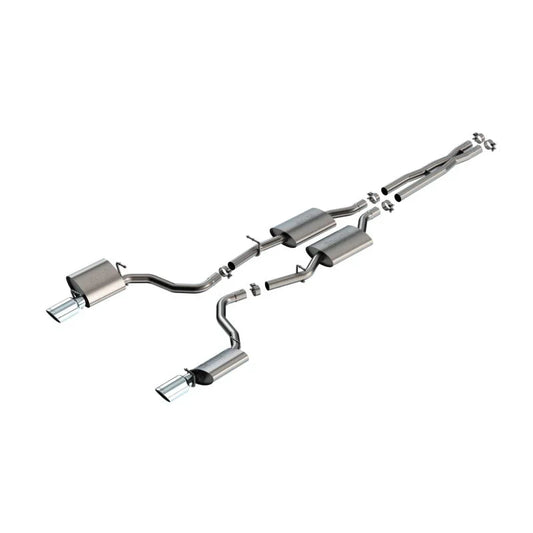 Borla S-Type Cat-Back Exhaust System (Polished Tips): Dodge Charger 3.6L V6 2019 - 2023