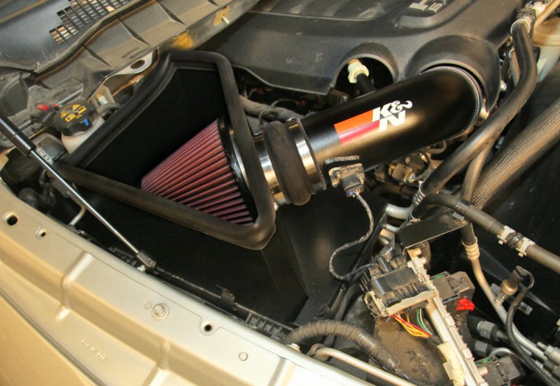 K&N High Flow Performance Intake Kit | Ram 2500/3500 6.4L V8 (14-15) K&N Engineering 77-1568KTK Ram 2500/3500 6.4L V8 High Flow Intake Kit