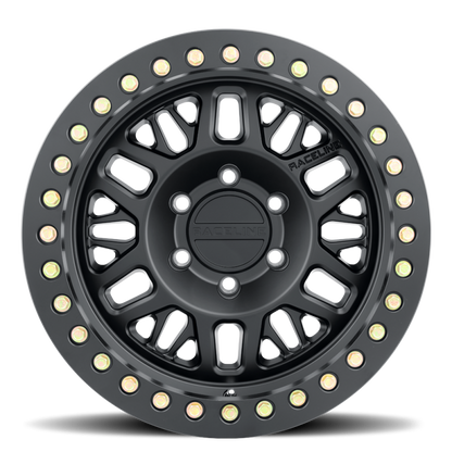 (set of 4) Raceline RT951 Ryno Satin Black Beadlock | 17x9" -38mm | 6x139.7mm Wheel