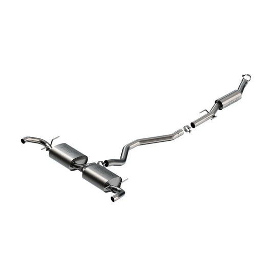 Borla S-Type Cat-Back Exhaust (REAR): Jeep Grand Cherokee 4xe 2.0L Turbo (22-26) Reuse OEM Tips
