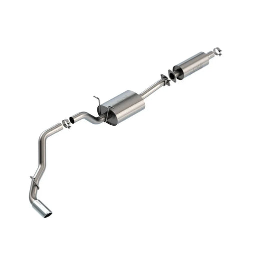 Borla S-Type Cat-Back Exhaust System (Single Side Exit, Polished Tips): Ram 3.6L V6 1500 2019 - 2024