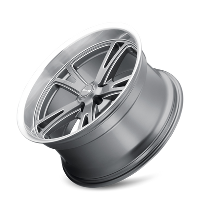 (set of 4) Ridler Wheels 606 Gloss Grey Machined | 18x8" +0mm | 5x120.65mm Wheels