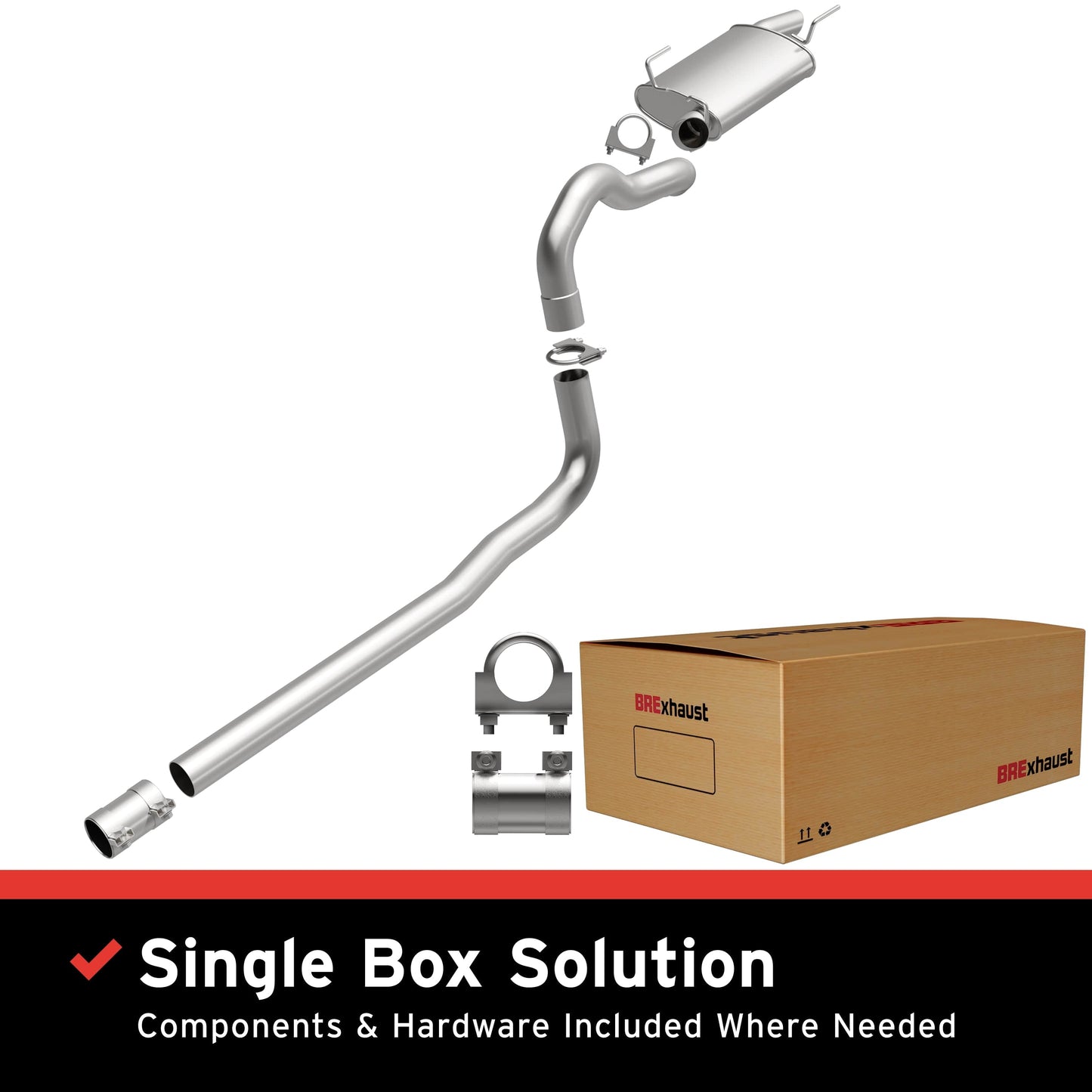 BRExhaust 2005-2009 Ford Mustang 4.0L Direct-Fit Replacement Exhaust System