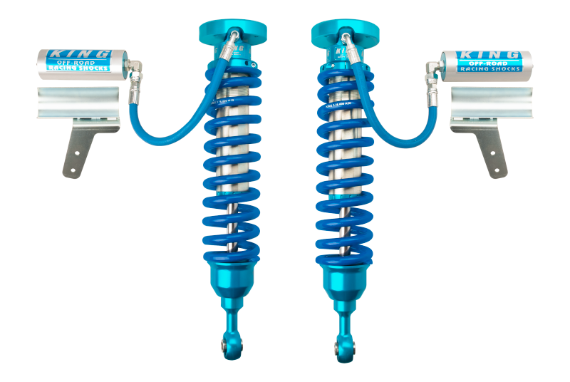 King Shocks 2.5 Performance Coilovers + Rear Reservoir Non-Adjustable Shocks Set - 2008-2021 Toyota Land Cruiser 200 4WD