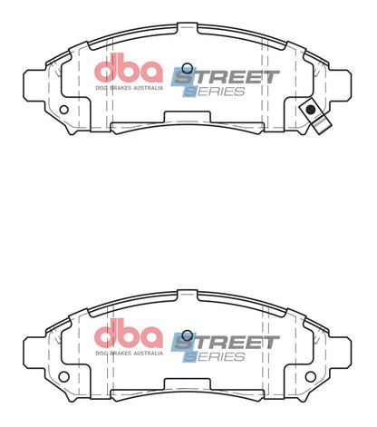 DBA Street Series Front Brake Pads | Nissan Pathfinder (04-12) (DB1835SS)