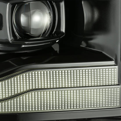 AlphaRex 06-08 Dodge Ram LUXX-Series LED Projector Headlights Alpha-Black