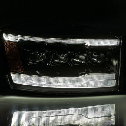 AlphaRex 06-08 Dodge Ram NOVA-Series LED Projector Headlights Alpha-Black
