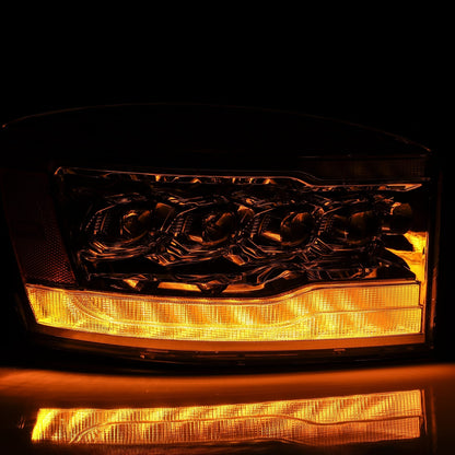 AlphaRex 06-08 Dodge Ram NOVA-Series LED Projector Headlights Chrome