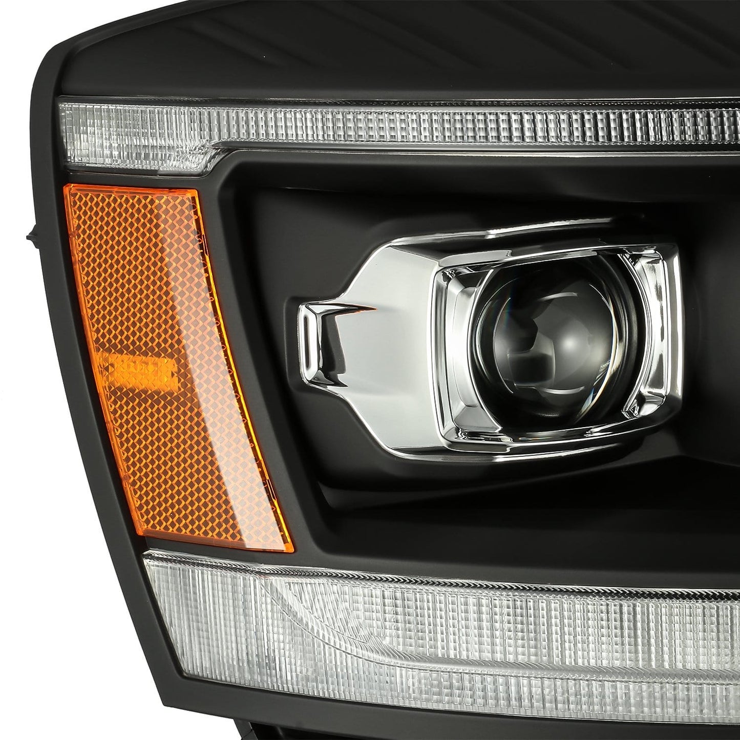AlphaRex 06-08 Dodge Ram PRO-Series Halogen Projector Headlights Black
