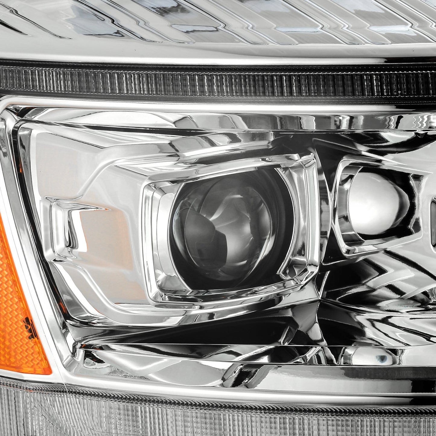 AlphaRex 06-08 Dodge Ram PRO-Series Halogen Projector Headlights Chrome
