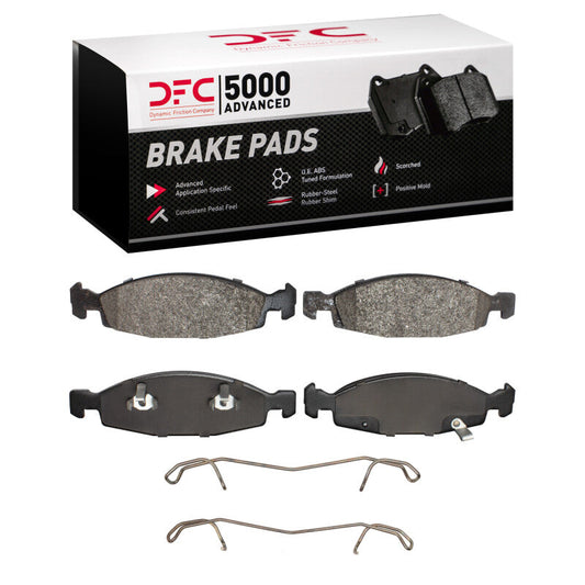 DFC Front Brake Pads & Hardware Kit: Jeep Grand Cherokee (99-02)