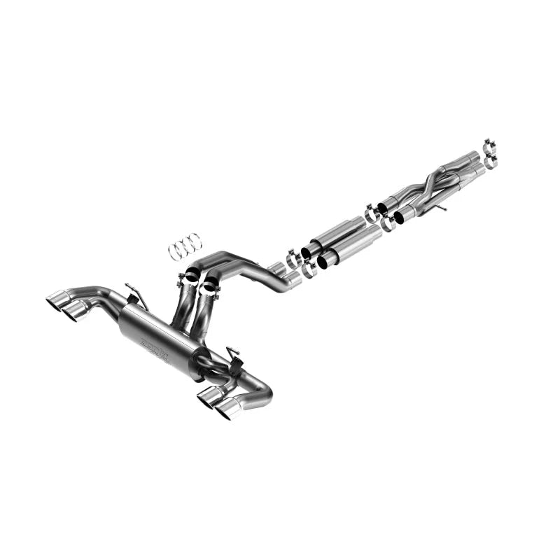 Borla ATAK Cat-Back Exhaust System (Polished Tips): Jeep Wrangler Rubicon 6.4L 392 2021 - 2025