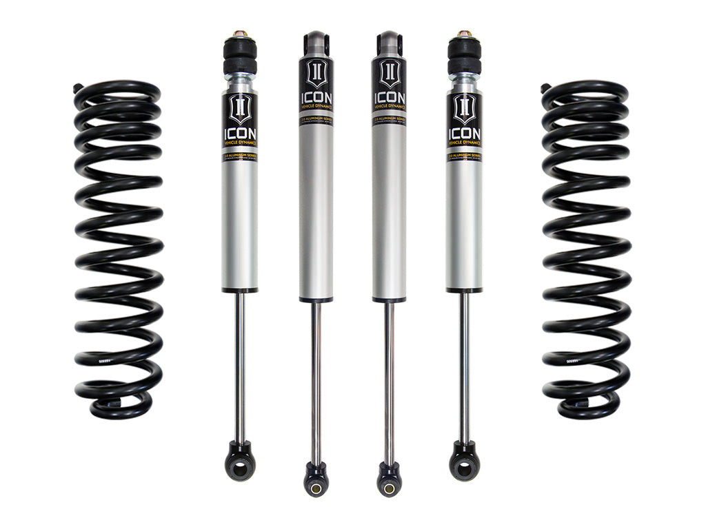 K62561 ICON Stage 1 Front Coilover Shock Kit 2017-2025 Ford F-250 F-350 Super