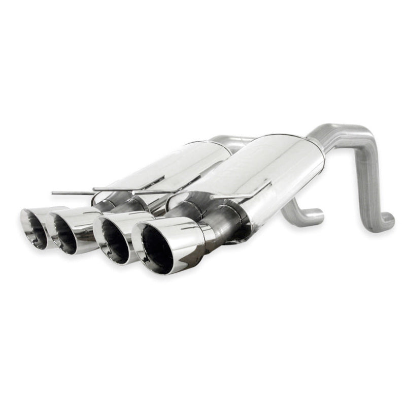 Stainless Works 3in Axleback Chambered Mufflers | Corvette C6/ZR1 (06-13) (ZO6CBCQUAD)