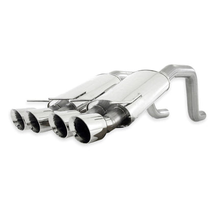 Stainless Works 3in Axleback Chambered Mufflers | Corvette C6/ZR1 (06-13) (ZO6CBCQUAD)