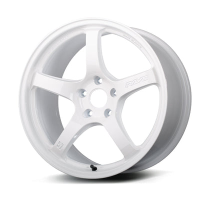 Gram Lights 57CR 18x9.5 +38 5x100 Ceramic White Pearl-WheelFlip