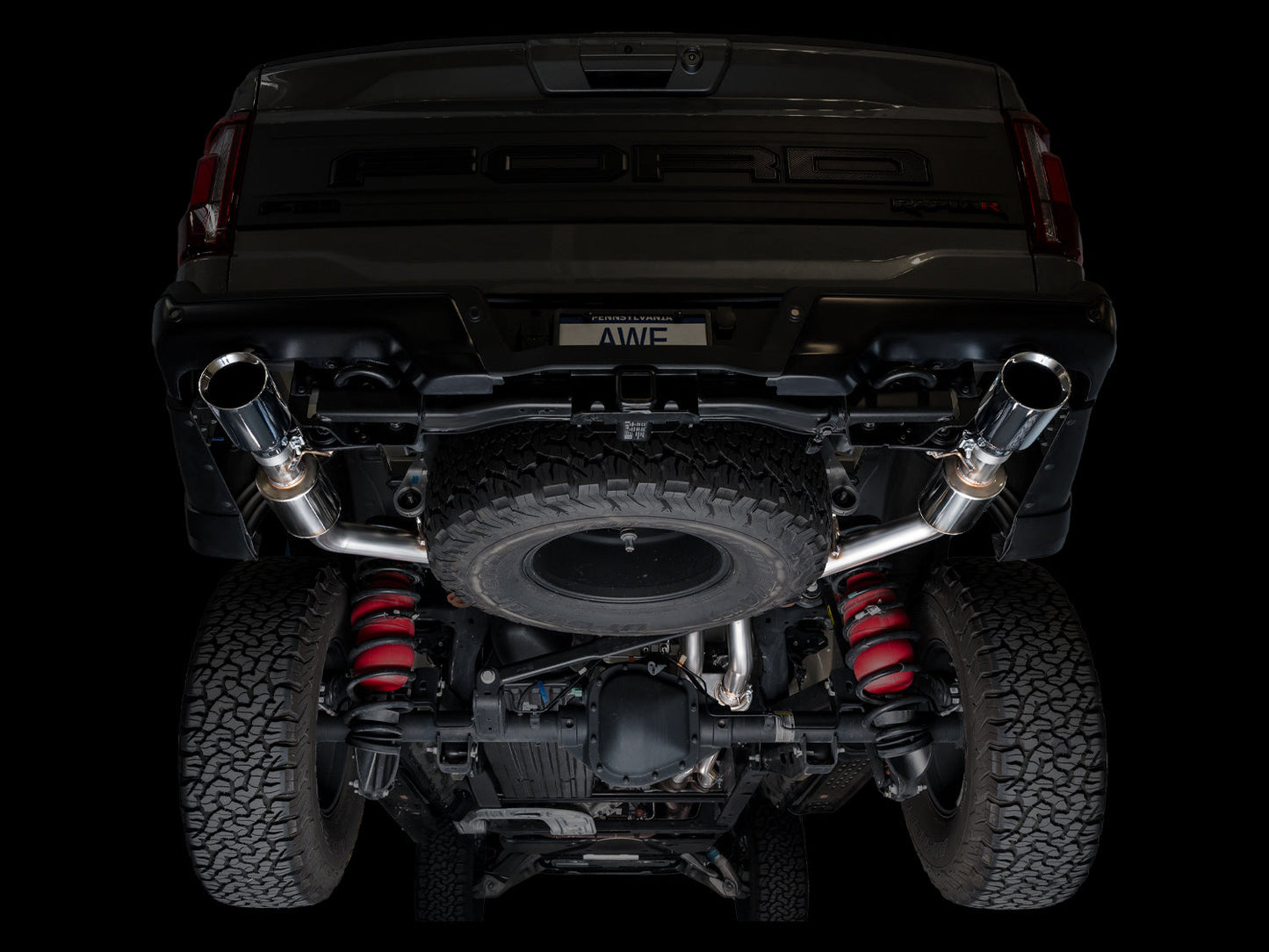 AWE Tuning Gen 3 Raptor R SwitchPath Exhaust - Chrome Silver Tips (3025-32852)