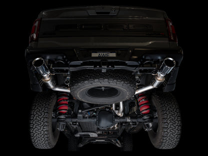 AWE Tuning Gen 3 Raptor R SwitchPath Exhaust - Chrome Silver Tips (3025-32852)