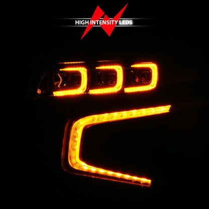 ANZO 21-24 Chevy Suburban/Tahoe Z-Series Full LED Proj Headlight Black DRV | Suburban/Tahoe (111642X-L)