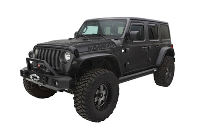 Bushwacker 10923-07 Flat Style Fender Flares Fits 18-26 Wrangler (JL)