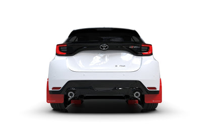 Rally Armor 20-25 Toyota GR Yaris Red Mud Flap w/White Logo