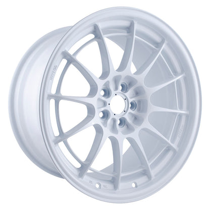 Enkei NT03+M 18x9.5 +40 5x114.3 Vanquish White-WheelFlip
