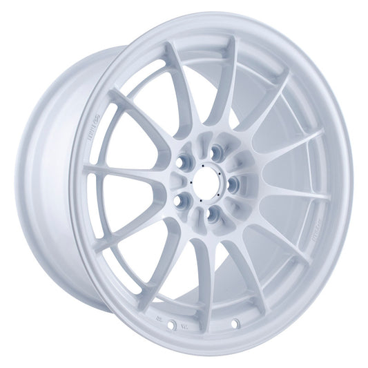 Enkei NT03+M 18x9.5 +40 5x114.3 Vanquish White-WheelFlip