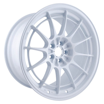 Enkei NT03+M 18x9.5 +40 5x114.3 Vanquish White-WheelFlip