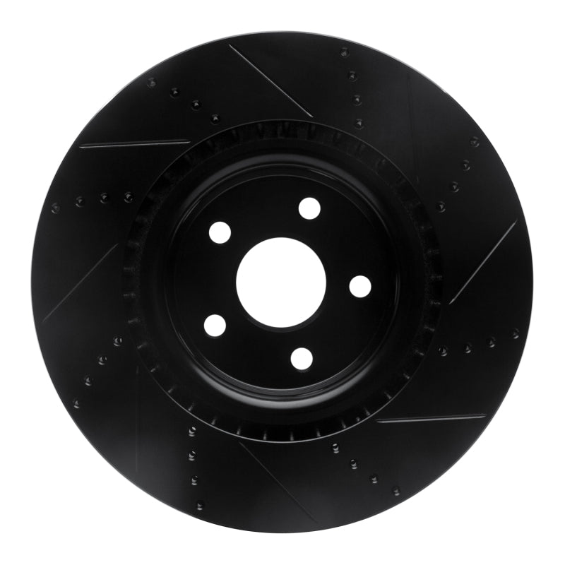 DFC D&S Black Brake Rotor (FRONT LEFT): Dodge Durango (12-25)