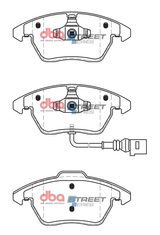 DBA Street Series Front Brake Pads | Volkswagen GTI (06-13) (DB1849SS)