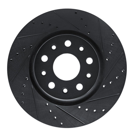 DFC D&S Brake Rotor (FRONT RIGHT): Jeep Wrangler (18-25) - Black Zinc