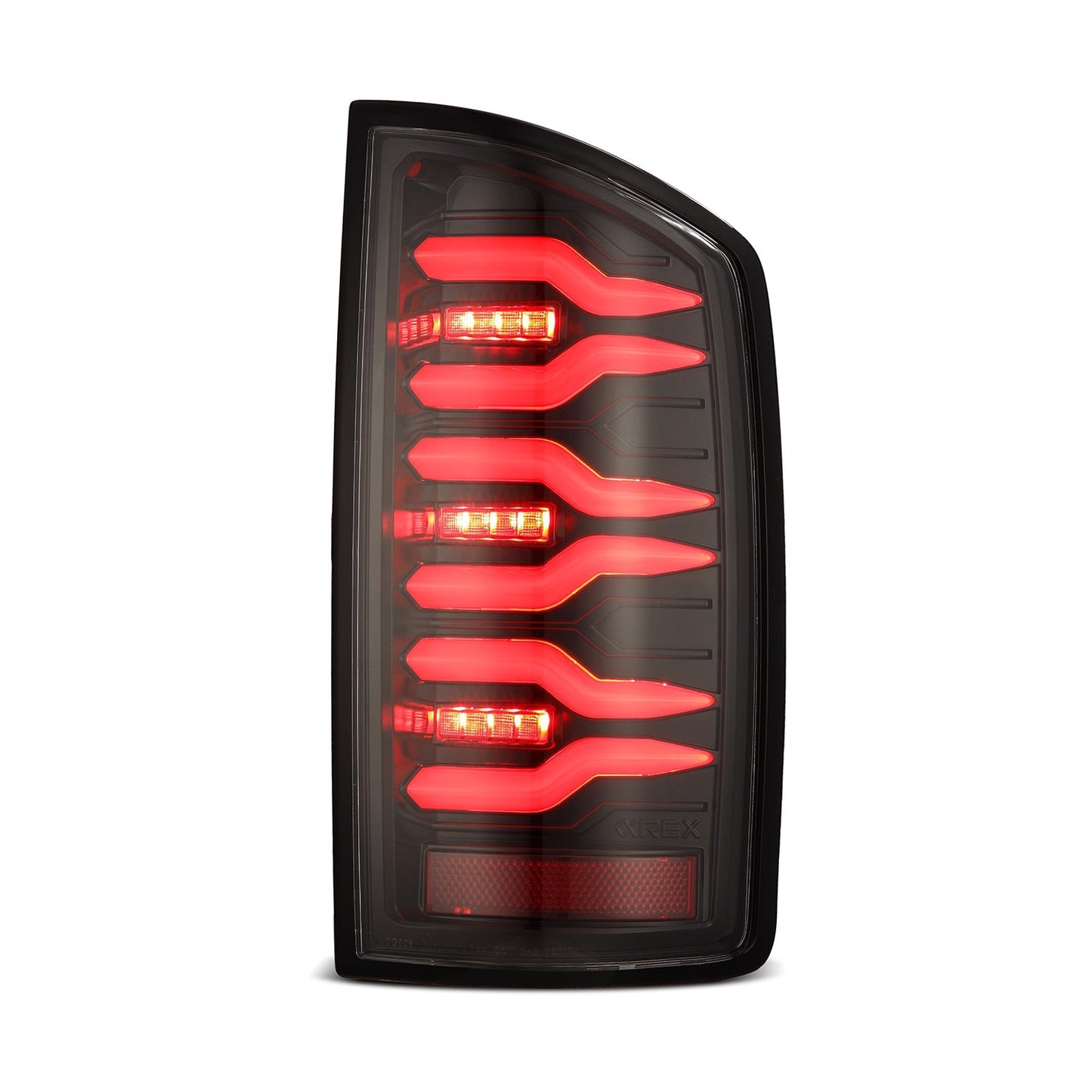 AlphaRex 07-08 Dodge Ram 1500/07-09 Dodge Ram 2500/3500 Truck LUXX-Series LED Tail Lights Alpha-Black