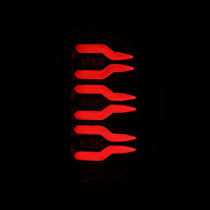AlphaRex 07-08 Dodge Ram 1500/07-09 Dodge Ram 2500/3500 Truck LUXX-Series LED Tail Lights Alpha-Black