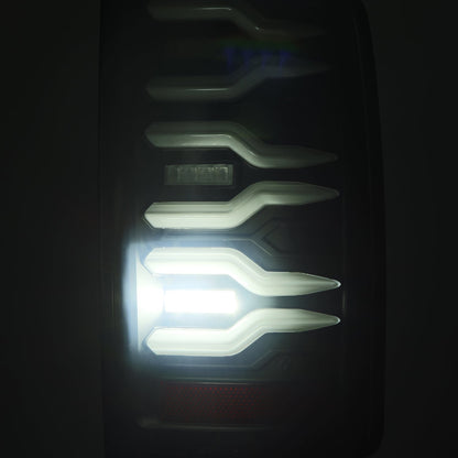 AlphaRex 07-08 Dodge Ram 1500/07-09 Dodge Ram 2500/3500 Truck LUXX-Series LED Tail Lights Black
