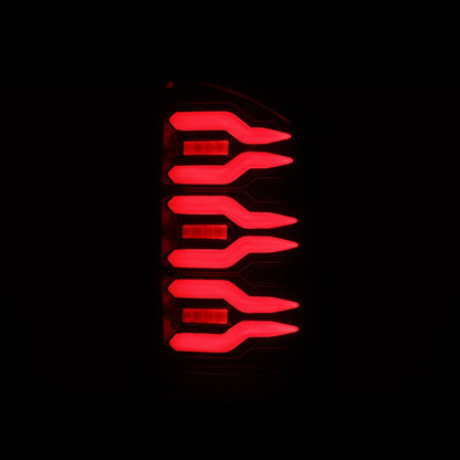 AlphaRex 07-08 Dodge Ram 1500/07-09 Dodge Ram 2500/3500 Truck LUXX-Series LED Tail Lights Black Red