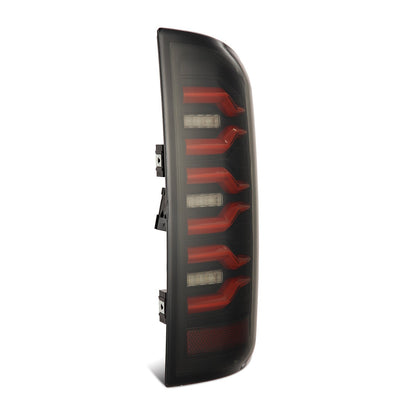 AlphaRex 07-08 Dodge Ram 1500/07-09 Dodge Ram 2500/3500 Truck LUXX-Series LED Tail Lights Black Red