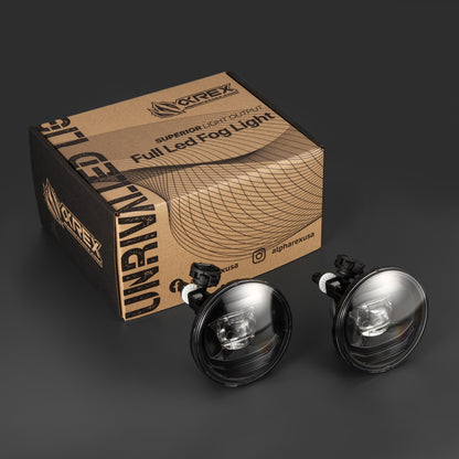 AlphaRex 07-13 Chevrolet Avalanche / 07-14 Suburban/Tahoe (With Round Fog Lights) DoubleTap Dual Color LED Projector Fog Lights