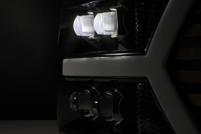 AlphaRex 07-13 Chevrolet Silverado NOVA-Series LED Projector Headlights Jet Black