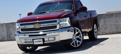 AlphaRex 07-13 Chevrolet Silverado NOVA-Series LED Projector Headlights Jet Black