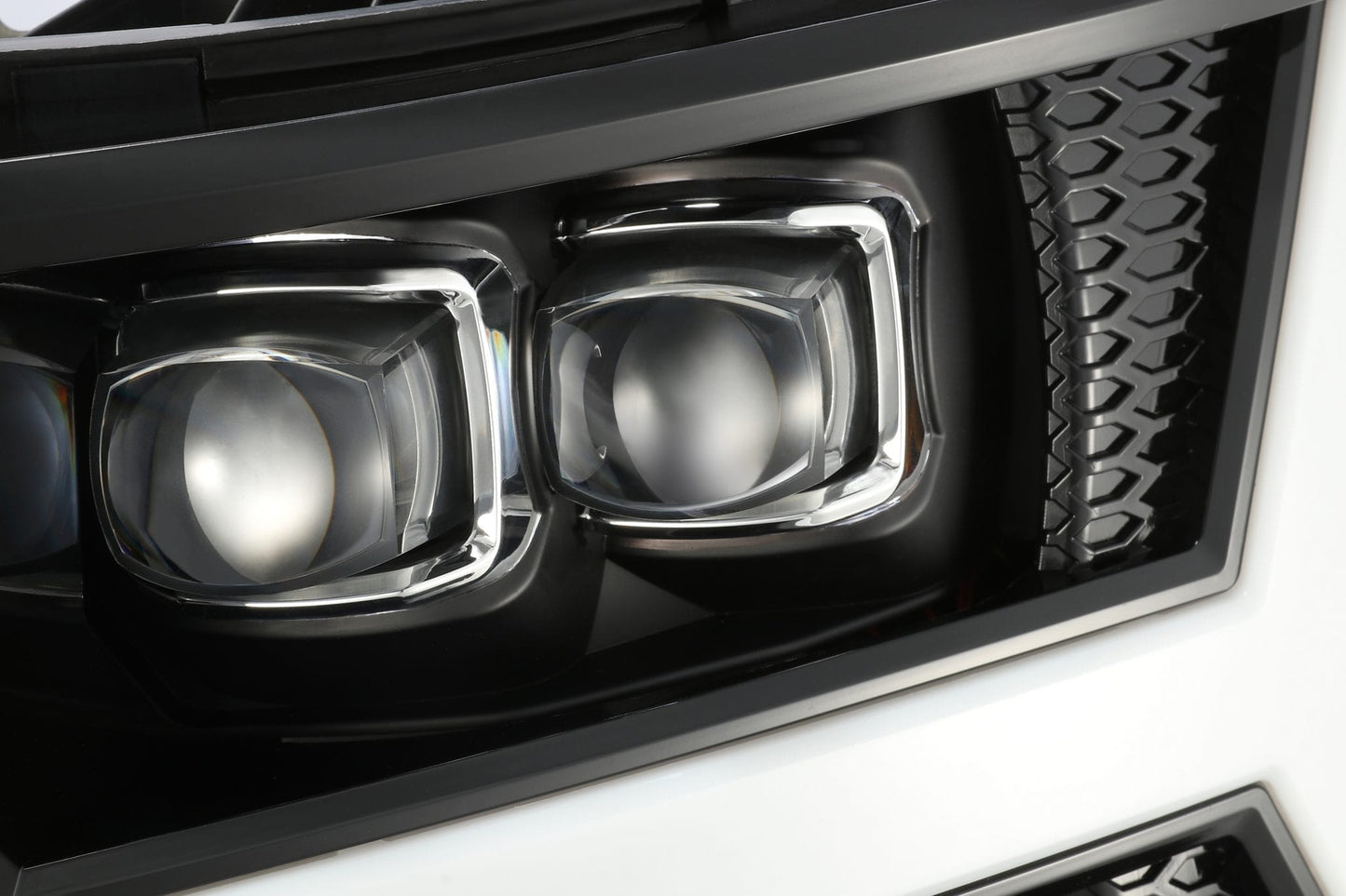 AlphaRex 07-13 Chevrolet Silverado NOVA-Series LED Projector Headlights Jet Black