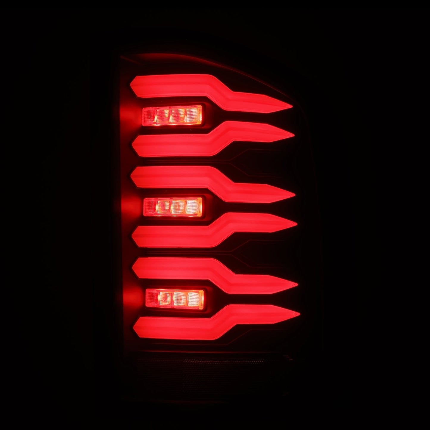 AlphaRex 07-13 Chevy Silverado LUXX-Series LED Tail Lights Black