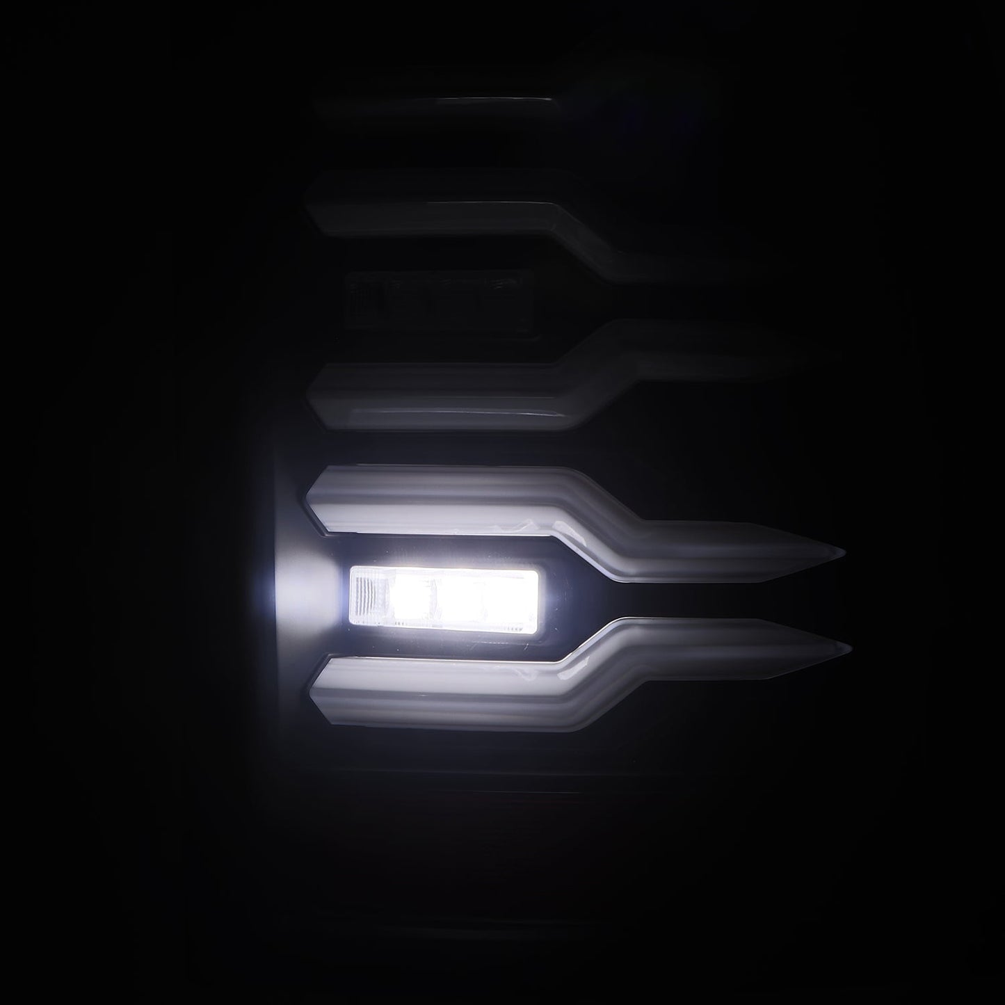 AlphaRex 07-13 Chevy Silverado LUXX-Series LED Tail Lights Black