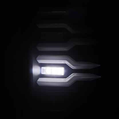 AlphaRex 07-13 Chevy Silverado LUXX-Series LED Tail Lights Black
