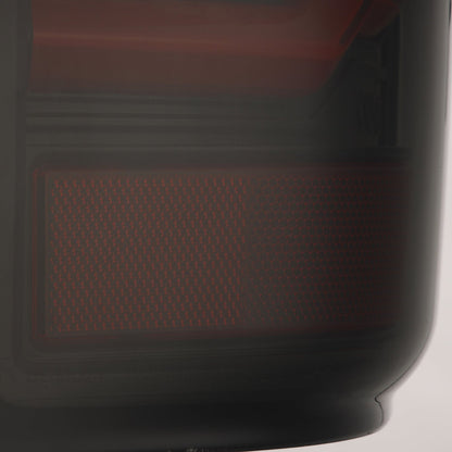 AlphaRex 07-13 Chevy Silverado LUXX-Series LED Tail Lights Black-Red