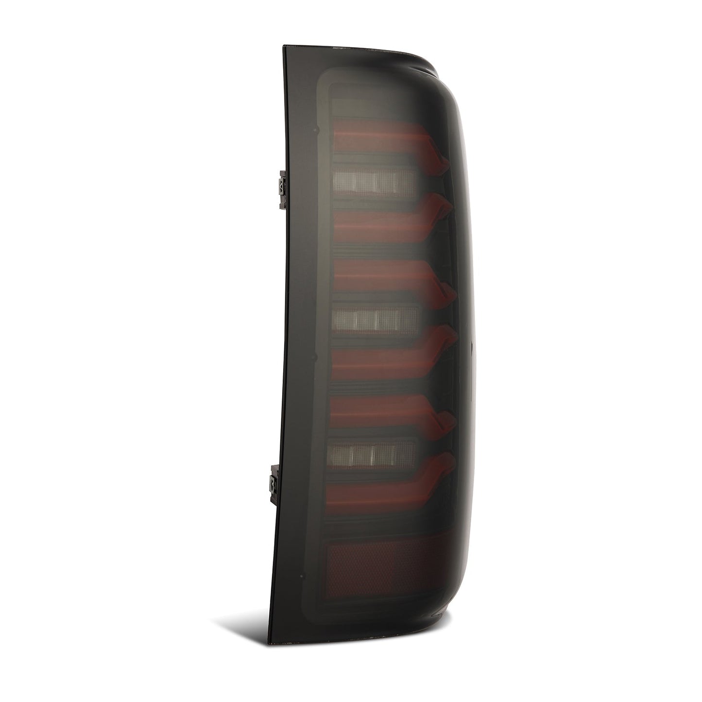 AlphaRex 07-13 Chevy Silverado LUXX-Series LED Tail Lights Black-Red