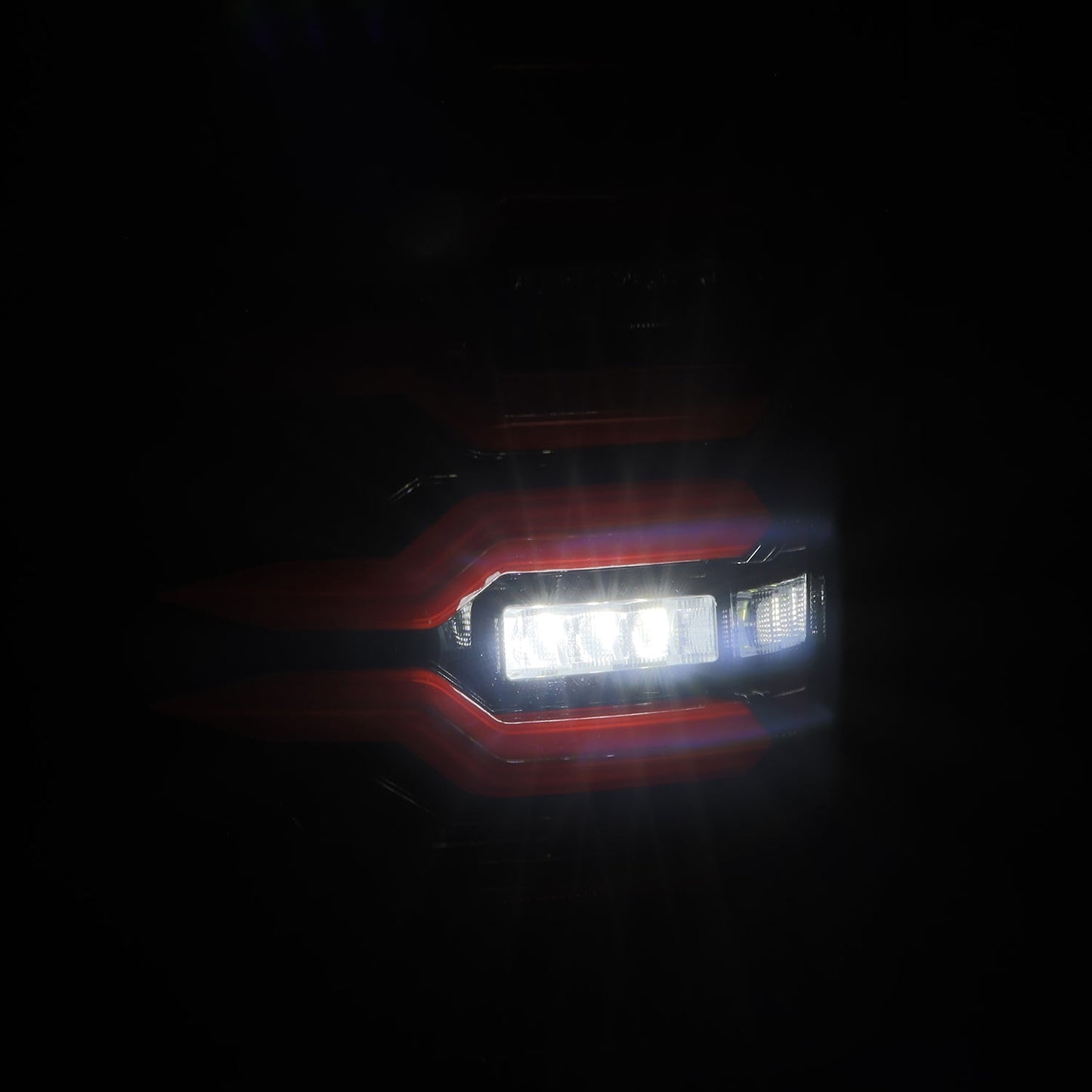 AlphaRex 07-13 GMC Sierra LUXX-Series LED Tail Lights Black Red