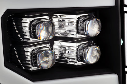 AlphaRex 07-13 GMC Sierra NOVA-Series LED Projector Headlights Black