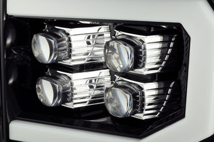 AlphaRex 07-13 GMC Sierra NOVA-Series LED Projector Headlights Jet Black