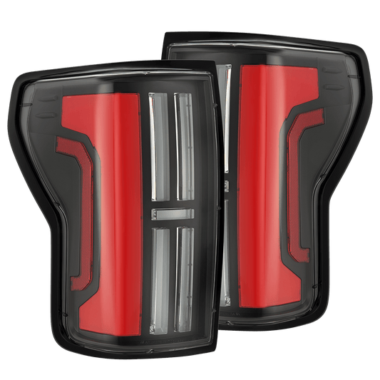 AlphaRex 07-13 Toyota Tundra NOVA-Series Prismatic LED Tail Lights Black-Red