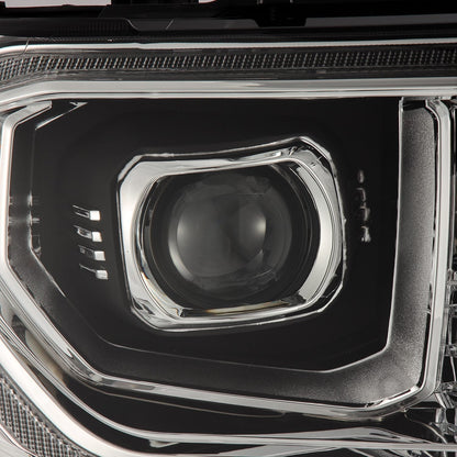 AlphaRex 07-13 Toyota Tundra/08-17 Toyota Sequoia MK II LUXX-Series LED Projector Headlights Chrome (With Level Adjuster)